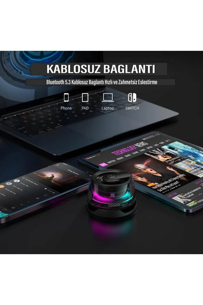 Magnetik mini hoparlör telefon arkasına yapışan wireless speaker d39