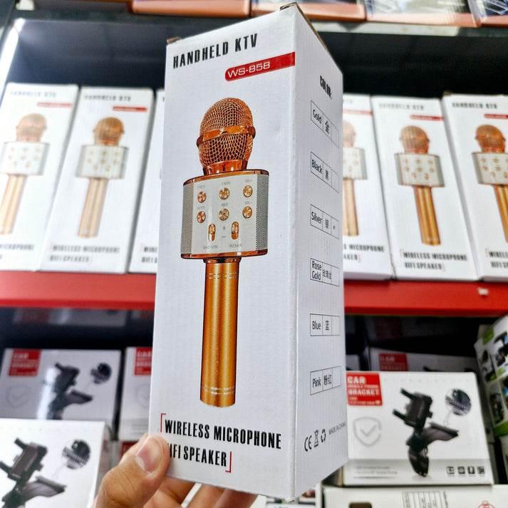 Karaoke mikrofonlu bluetooth aux usb hafıza kart destekli hoperlör