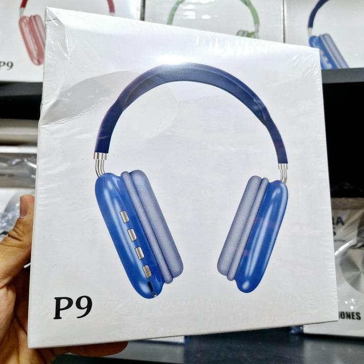 P9 kafa üstü ayarlanabilir hafıza kartı aux destekli ios android uyumlu bluetooth kulaklık