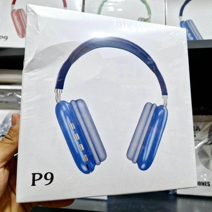 P9 kafa üstü ayarlanabilir hafıza kartı aux destekli ios android uyumlu bluetooth kulaklık