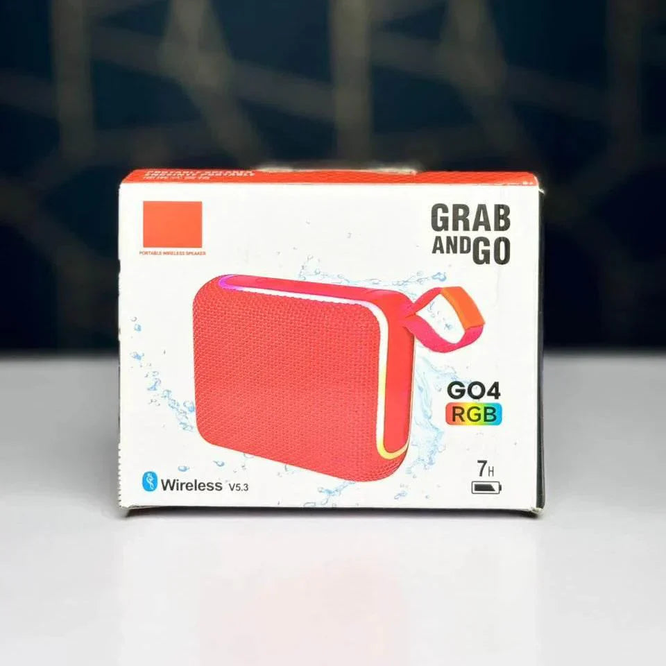 Go4 rgb ışıklı taşınabilir 5,3v 7 saat kullanım süreli ip67 suya dayanıklı bluetooth hoparlör