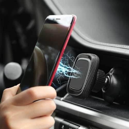 Havalandırma ızgaraya takılan mıknatıslı araç içi telefon tutucu