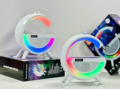 G Kablosuz Şarj Cihazı ve Disko Işığı RGB Rable lampa bluetooth Hoparlör