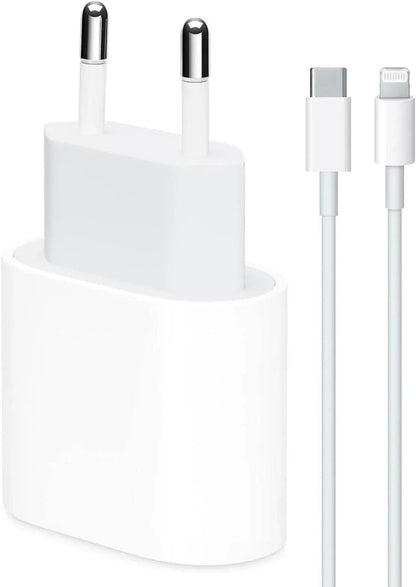 25w usbc adaptörü ve 1m usbc lightning pd kablo şarj seti