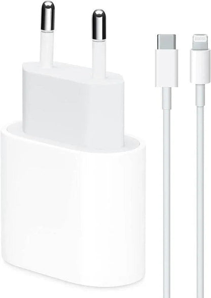 20w typec çıkışlı başlık ve 1m typeC lightning kablo şarj seti