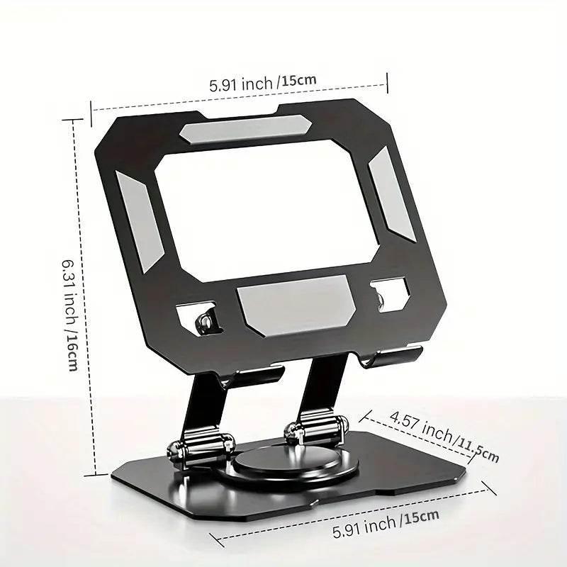 Foldable metal tablet stand | 360° döner, katlanabilir ayarlanabilir tutucu | tüm tablet modelleri ile uyumlu