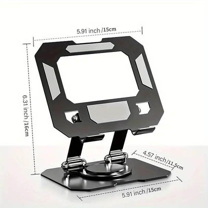 Foldable metal tablet stand | 360° döner, katlanabilir ayarlanabilir tutucu | tüm tablet modelleri ile uyumlu