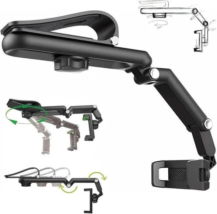 Güneşlik vizore takılan katlanabilir vakumlu araç içi telefon tutucu cz-70202 - R2D
