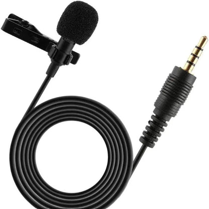3,5mm jak aux girişli yaka mikrofon