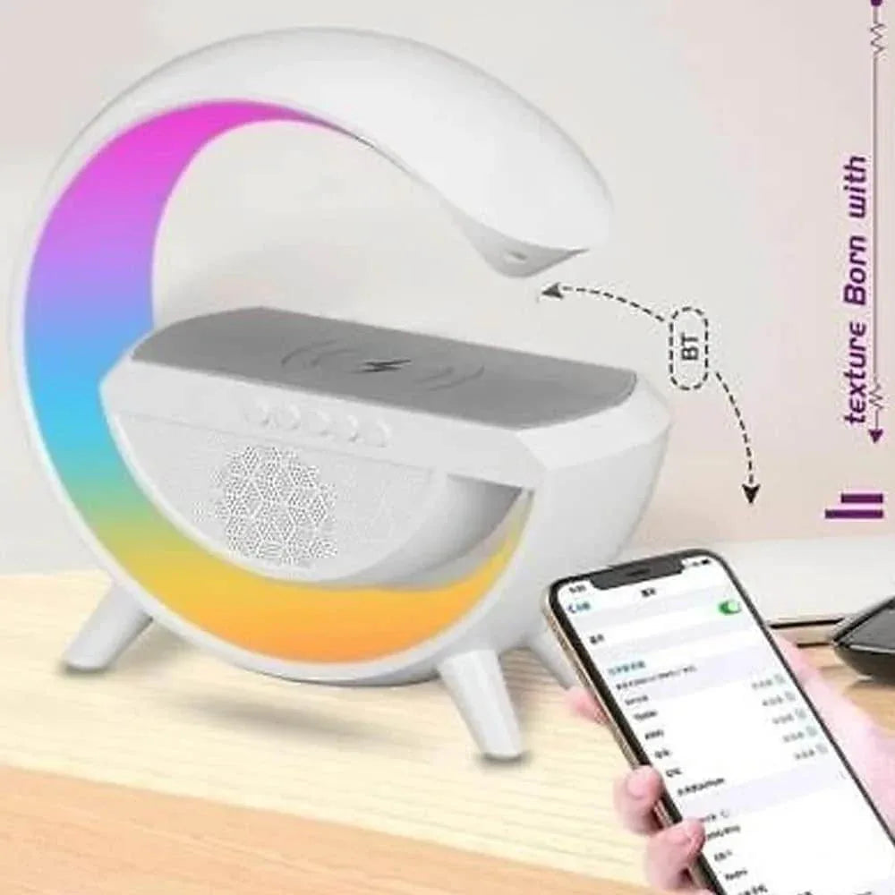 Hm-2309 rgb ışıklı kablosuz hoparlör - 15w güç, saatli, şarjlı, müzik ve tarz bir arada!