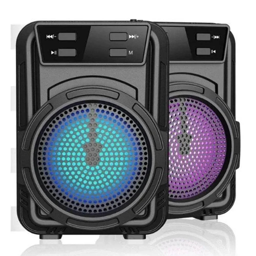 Fm-Sd Kart Usb Girişli Işıklı Ses Bombası Bluetooth Hoparlör Gts-1346 - H3D