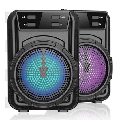 Fm-Sd Kart Usb Girişli Işıklı Ses Bombası Bluetooth Hoparlör Gts-1346 - H3D