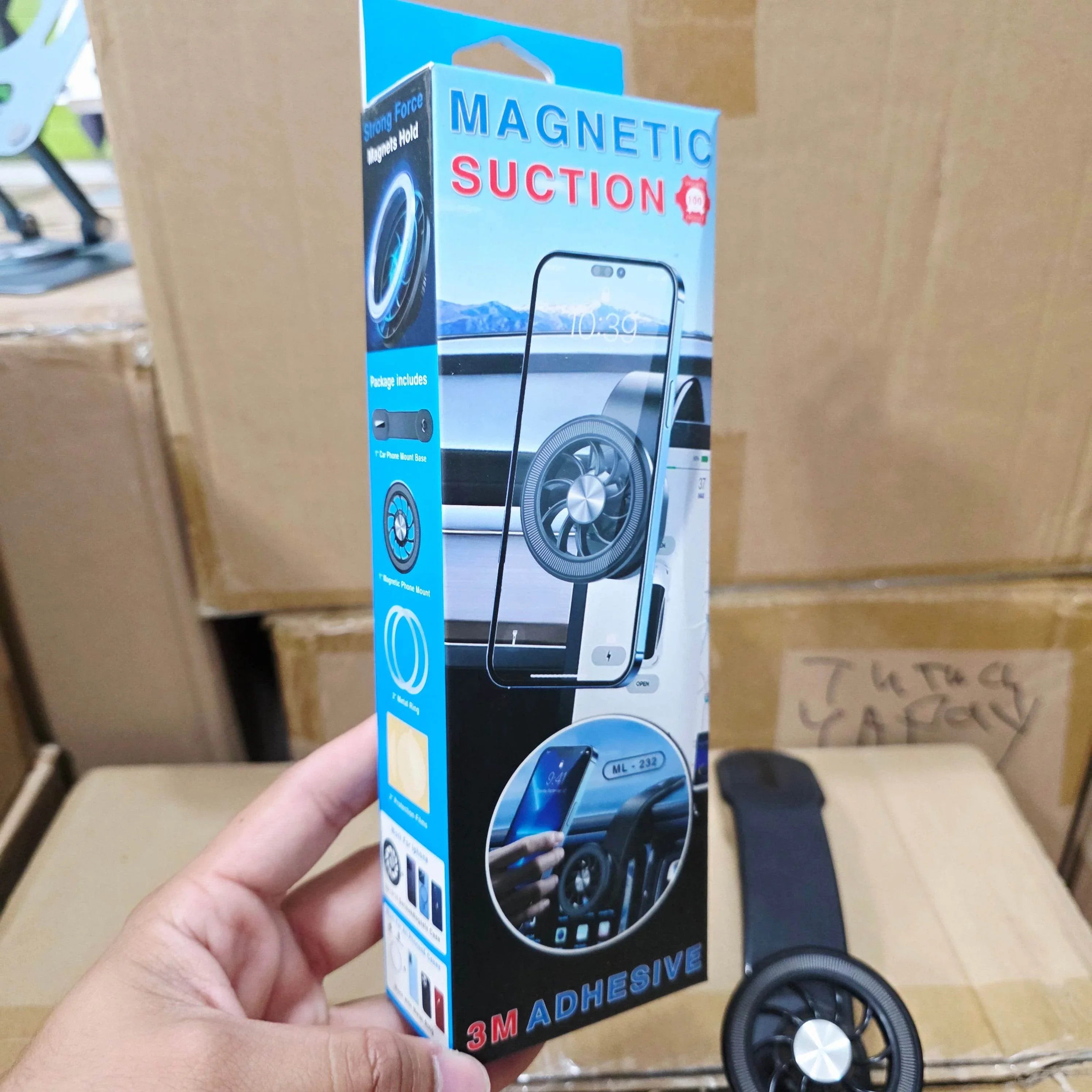 topidoya koyulan esnek katlanabilir, magnatik magsafli, açı ayarlanabilir, araç içi telefon tutucu
