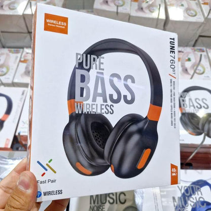 Tune 760bt kablosuz kafa üstü bluetooth kulaklık - 40 saat pil ömrü, hızlı bağlantı ve arama desteğiyle üstün ses deneyimi