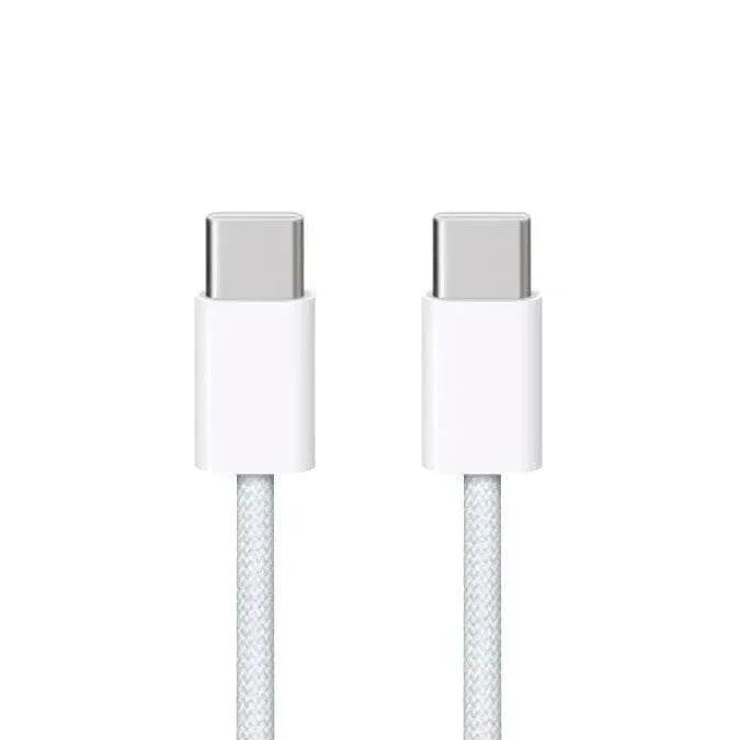 TypeC to TypeC hasır örgülü ios uyumlu şarj kablosu 1 metre