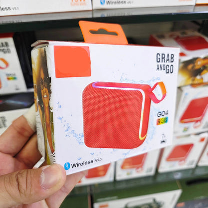 Go4 rgb ışıklı taşınabilir 5,3v 7 saat kullanım süreli ip67 suya dayanıklı bluetooth hoparlör