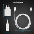 67w turbo şarj desterkli usb typec şarj seti