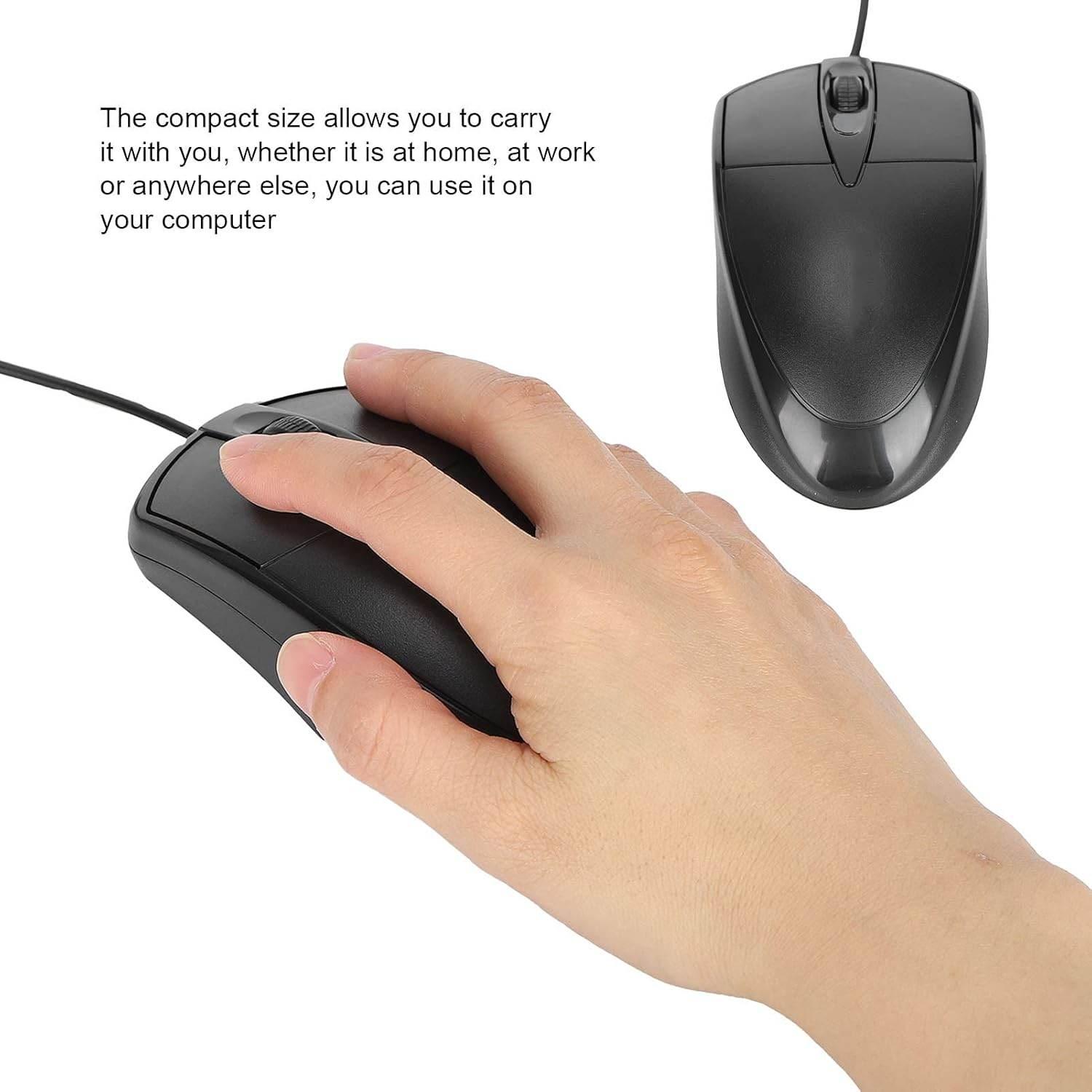 Usb girişli kablolu universal mouse | tak-çalıştır, ergonomik tasarım, tüm bilgisayarlarla uyumlu m-045