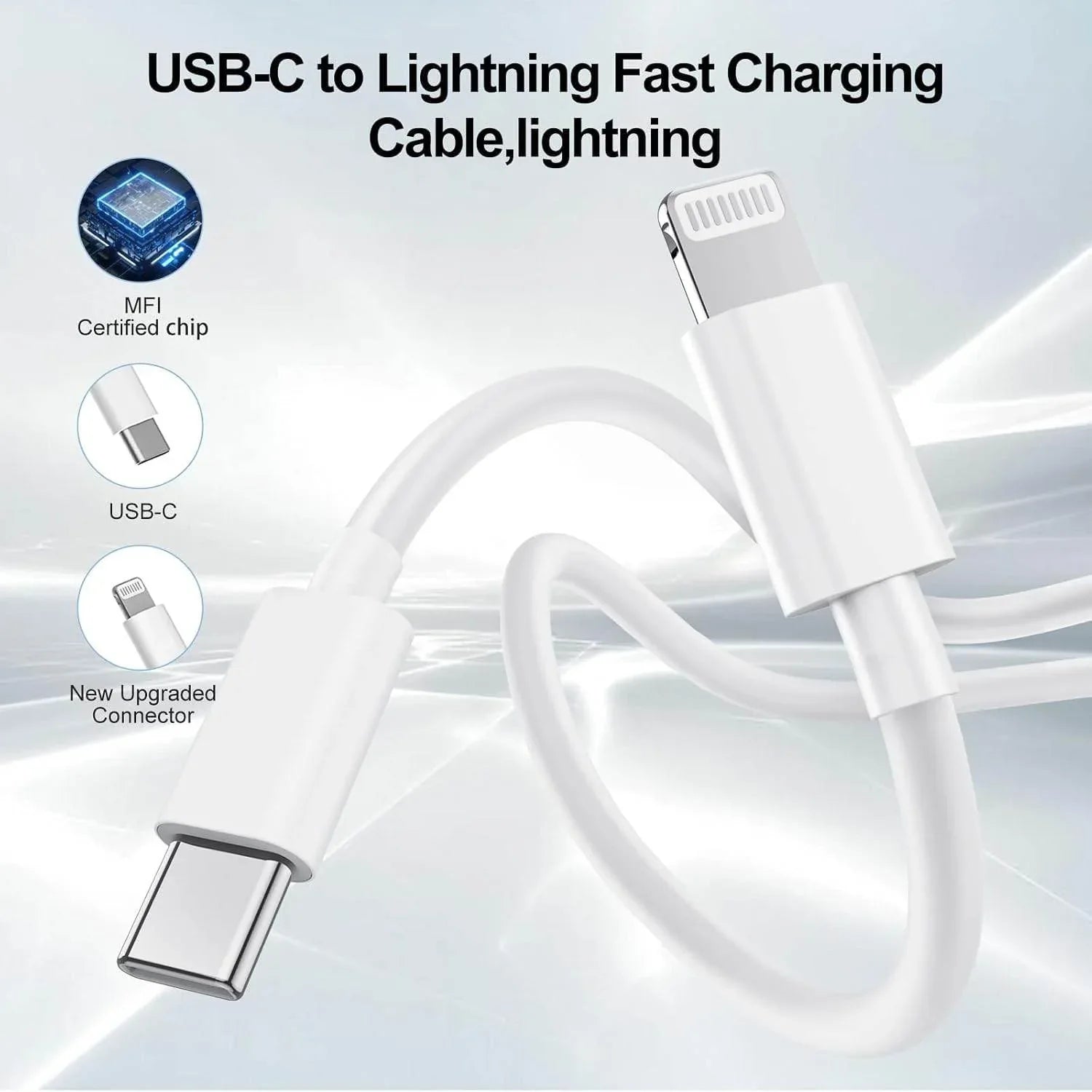 Usbc lightning pd hızlı şarj kablosu 1 m