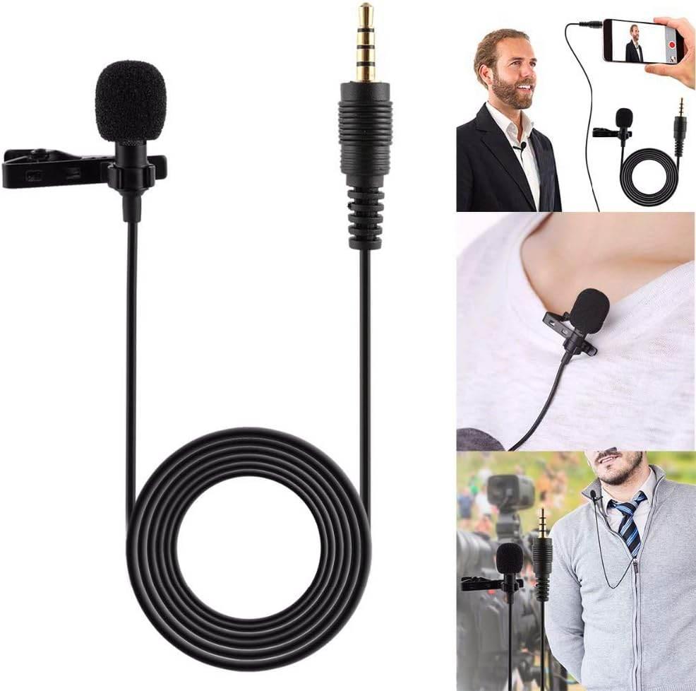 3,5mm jak aux girişli yaka mikrofon