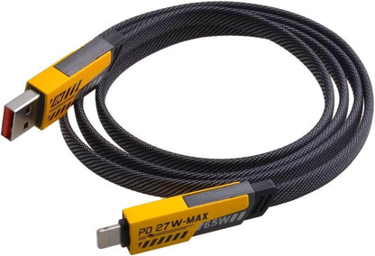 4ü1 arada örgülü hızlı şarj kablosu | 65w pd & 25w hızlı şarj | usb & type-c to lightning & type-c