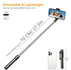 Tripod selfe çubuğu stick bluetooth kumandanlı uzanabilir