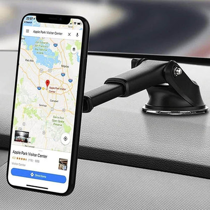 Torpidoya koyulan mıknatıslı 360 derece ayarlanabilir uzayabilir araç içi telefon tutucu