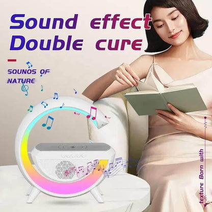 Hm-2309 rgb ışıklı kablosuz hoparlör - 15w güç, saatli, şarjlı, müzik ve tarz bir arada!