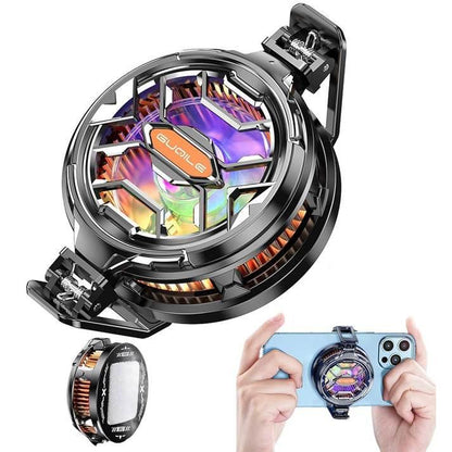 Fs03 15w magnetik telefon soğutucu | rgb ışıklı radyatör fan | mıknatıslı hızlı soğutma fanı | oyun için ultra sessiz