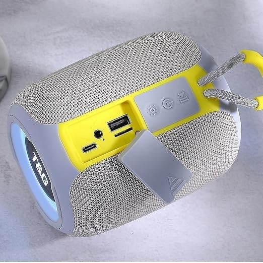 Tg-655 taşınabilir rgb led ışıklı sd kart usb hafıza aux destekli 5w 1200mah 5,3v fm radyolu bluetooth hoperlör
