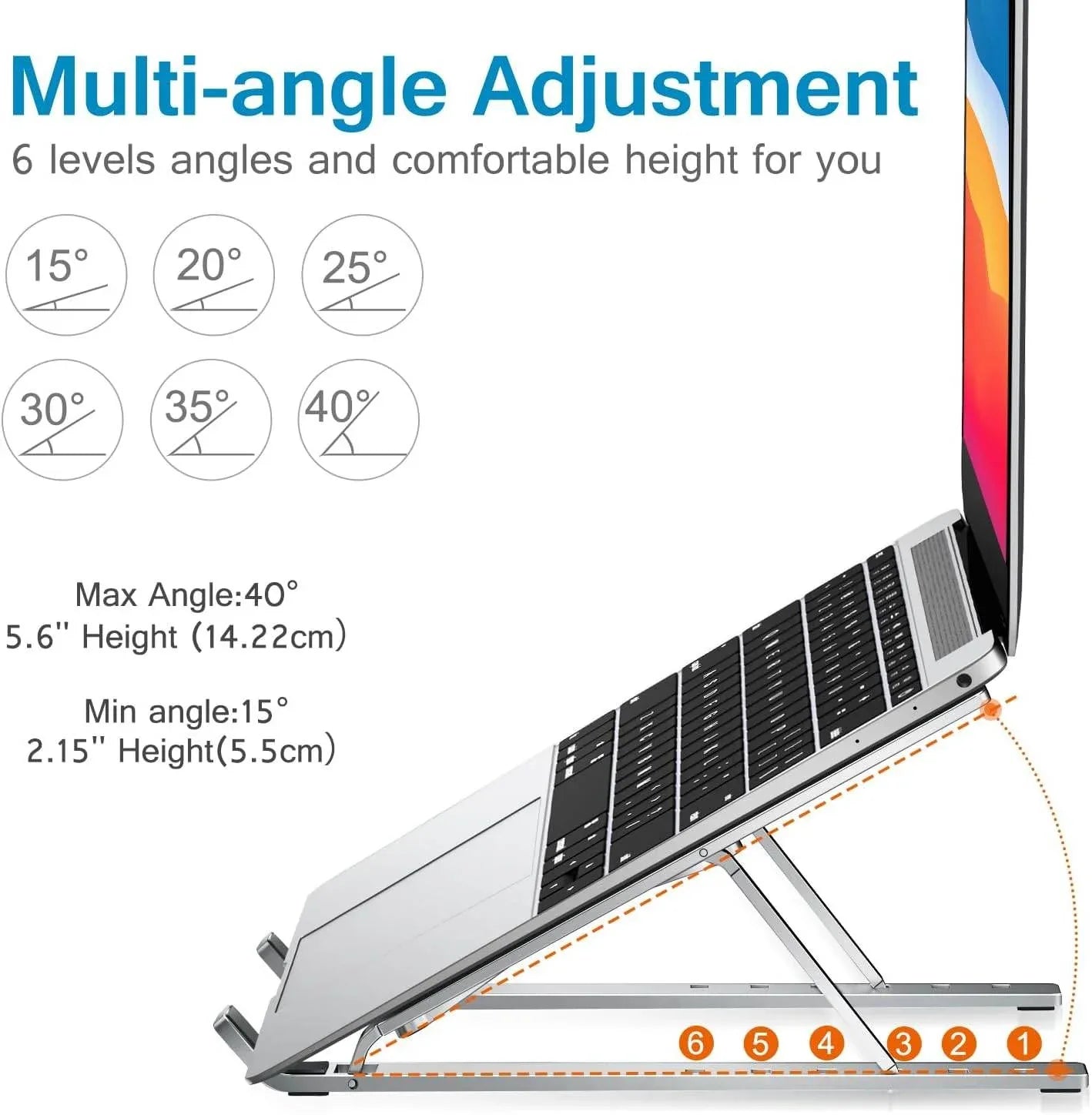 Ayarlanabilir katlanabilir laptop ve tablet standı