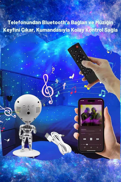 MXS-008 FM UZAYLI ASTRONOT LED GLAXY PROJEKTÖR