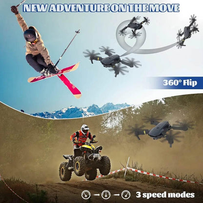 E58 4k Hd Kamerali Fly More Combo Drone Otomatik Kalkis Inis Sabit Durma ozellikli telefon yerleştirilebilir kumandalı