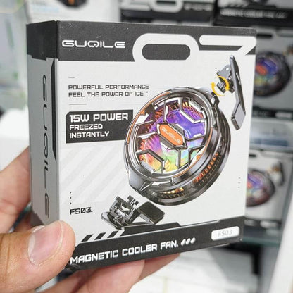 Fs03 15w magnetik telefon soğutucu | rgb ışıklı radyatör fan | mıknatıslı hızlı soğutma fanı | oyun için ultra sessiz