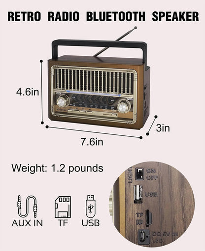 Ktf 1655 fm am radio usb hafıza destekli bluetooth hoperlör