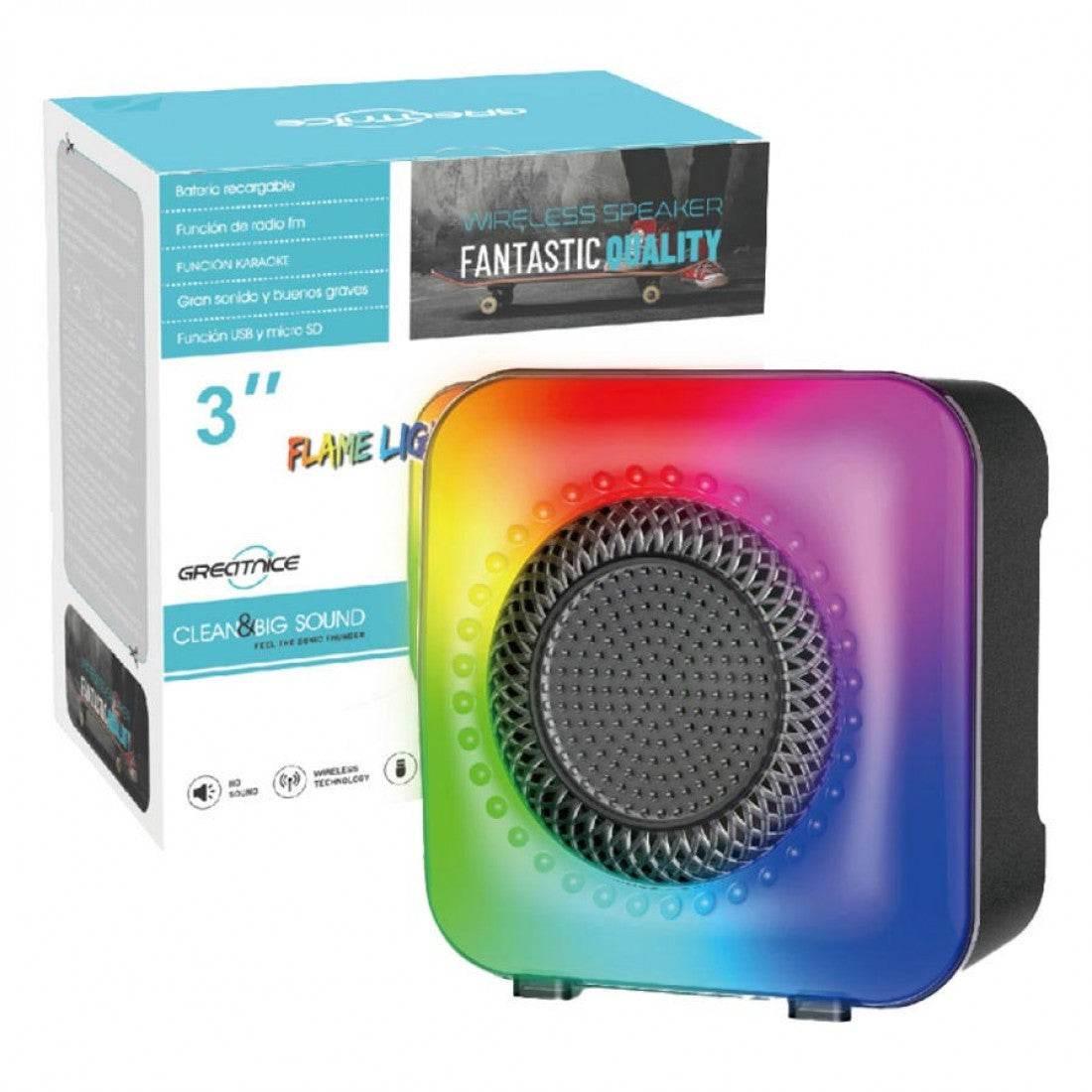 Gts 1373 bluetooth hoparlör | kablosuz , yüksek sesli karaoke ve parti hoparlörü rgb ışıklı - H2O