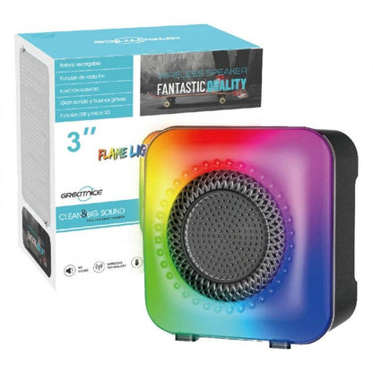 Gts 1373 bluetooth hoparlör | kablosuz , yüksek sesli karaoke ve parti hoparlörü rgb ışıklı - H2O
