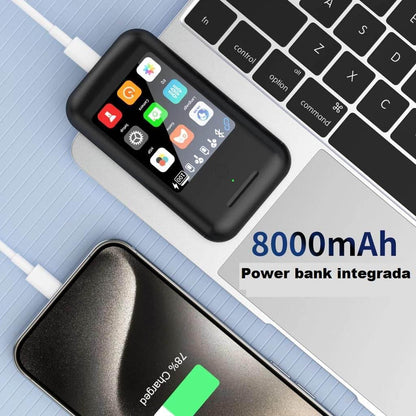BUKU Carrying Treasure A98 - 3'ü 1 Arada Powerbank (8000mAh), TWS Bluetooth Kulaklık, AMOLED Dokunmatik Ekranlı Akıllı Cihaz - ANC Gürültü Engelleme, Telefon Şarj, Müzik ve Çağrı Kontrol