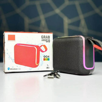 Go4 rgb ışıklı taşınabilir 5,3v 7 saat kullanım süreli ip67 suya dayanıklı bluetooth hoparlör