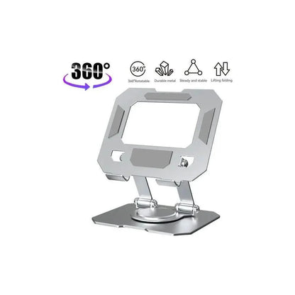 Foldable metal tablet stand | 360° döner, katlanabilir ayarlanabilir tutucu | tüm tablet modelleri ile uyumlu