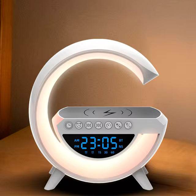Hm-2309 rgb ışıklı kablosuz hoparlör - 15w güç, saatli, şarjlı, müzik ve tarz bir arada!