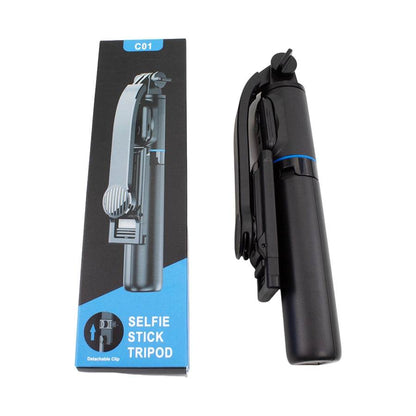 C01 bluetooth kumandalı selfie stick tripod | taşınabilir, uzayabilir, ayarlanabilir, katlanabilir telefon tutucu