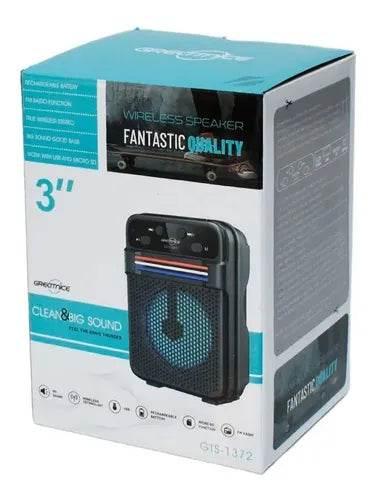 Gts-1372 led ışıklı usb ve hafıza kartı destekli bluetooth hoparlör