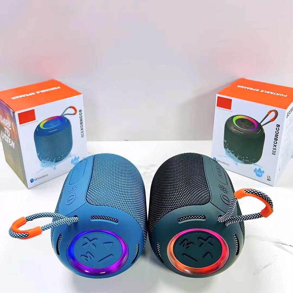 X930 taşınabilir bluetooth hoparlör - kablosuz rgb ışıklı suya dayanıklı speaker yüksek ses gücü 5w outdoor kamp piknik parti hoparlör