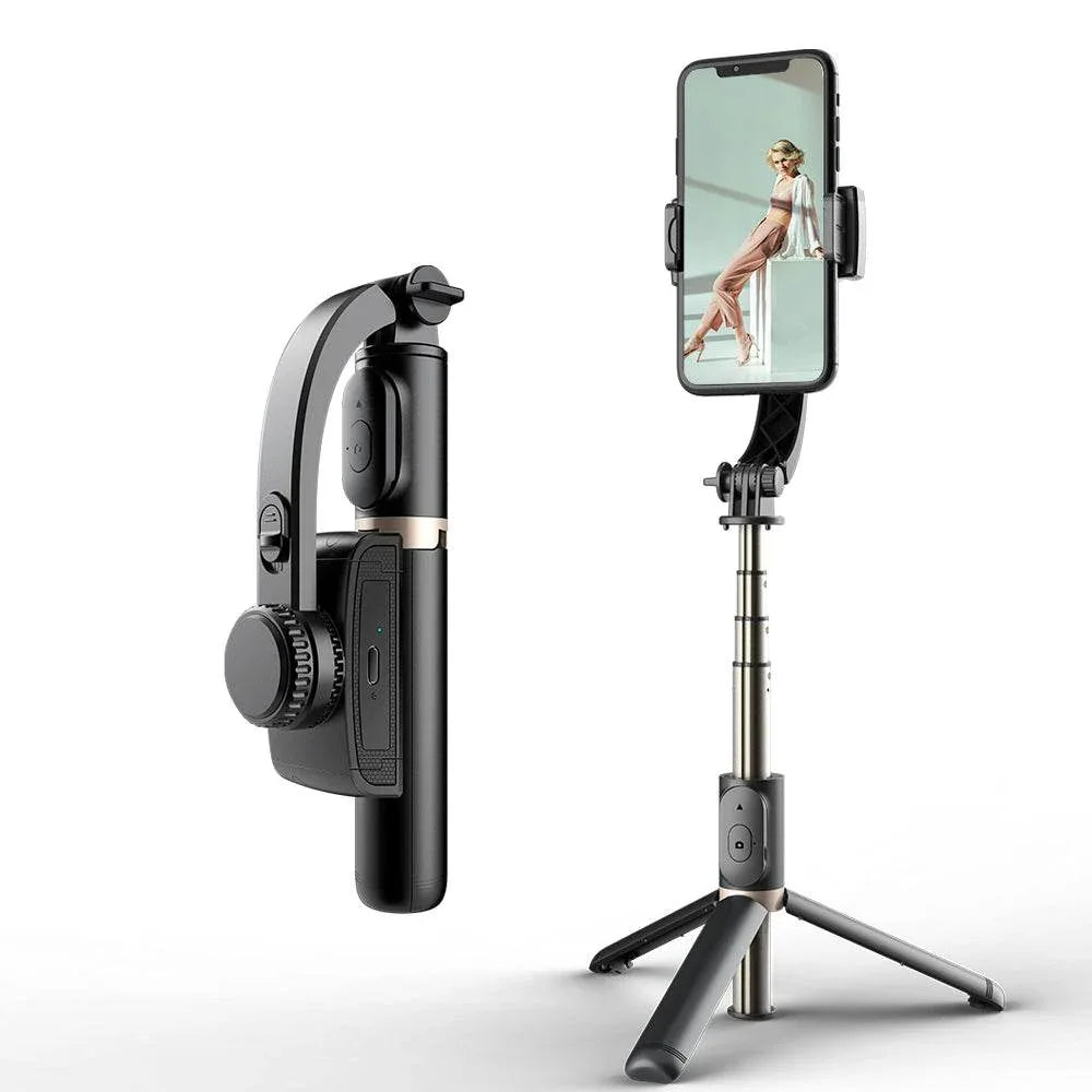 Q08 3‑in‑1 gimbal selfie sopa | bluetooth’lu 360° döner tripodlu telefon sabitleyici