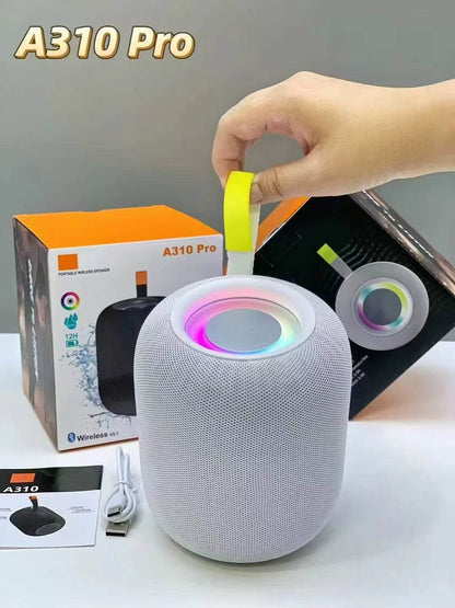 A310 pro ev masaüstü kablosuz taşınabilir LED rgb ışıklı 10 metre menzilli suya dayanıklı 12 saat pil ömürlü şarj edilebilir 15W 5,1v bluetooth hoparlör