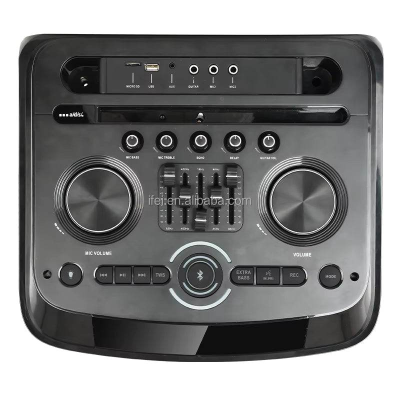 Pte12h kablosuz hoparlör | 800w güç, çift mikrofonlu, 4 tekerlekli, çekçekli, rgb ışıklı, güçlü bass ve yüksek ses,tws destekli, usb/tf/fm