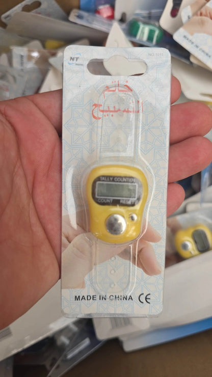 ( 10 adet ) sayıcı ve zikirmatik plastik gövdeli yüzük sıfırlama tuşlu