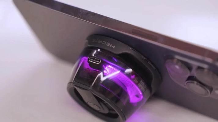Magnetik mini hoparlör telefon arkasına yapışan wireless speaker d39
