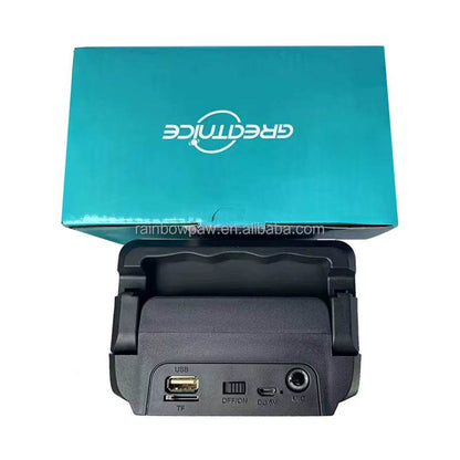 Mikrofonlu çift hoparlörlü ışıklı fm radio usb sd kart bluetooth hoparlör gts-1571